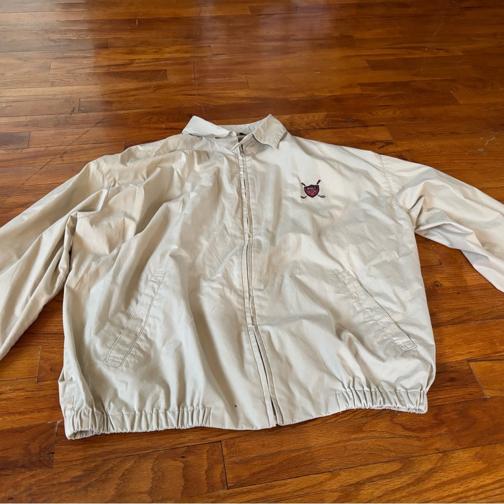 Polo by Ralph Lauren Khaki Lightweight Jacket with Embroidered Logo